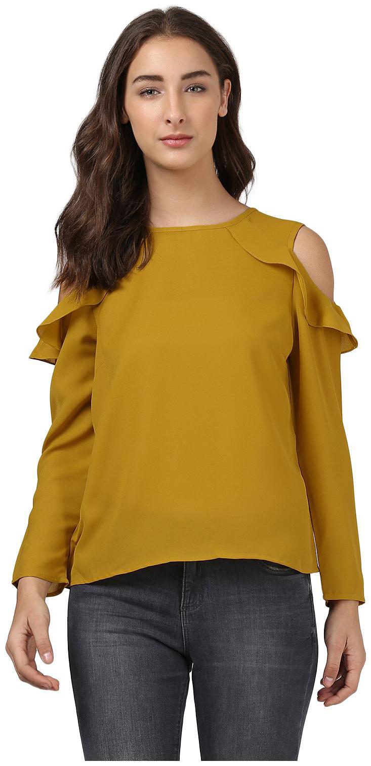 

Harpa Women Solid Regular top - Yellow