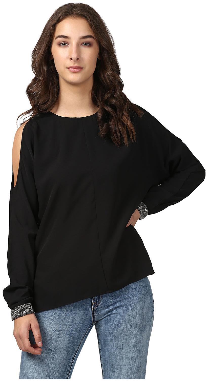 

Harpa Women Solid Regular top - Black