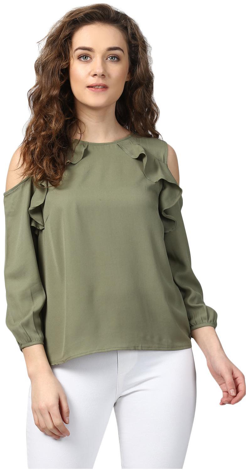 

Harpa Women Solid Regular top - Green