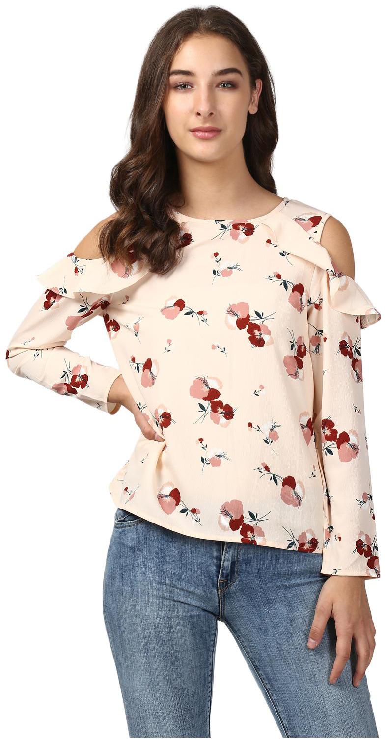 

Harpa Women Printed Regular top - Beige