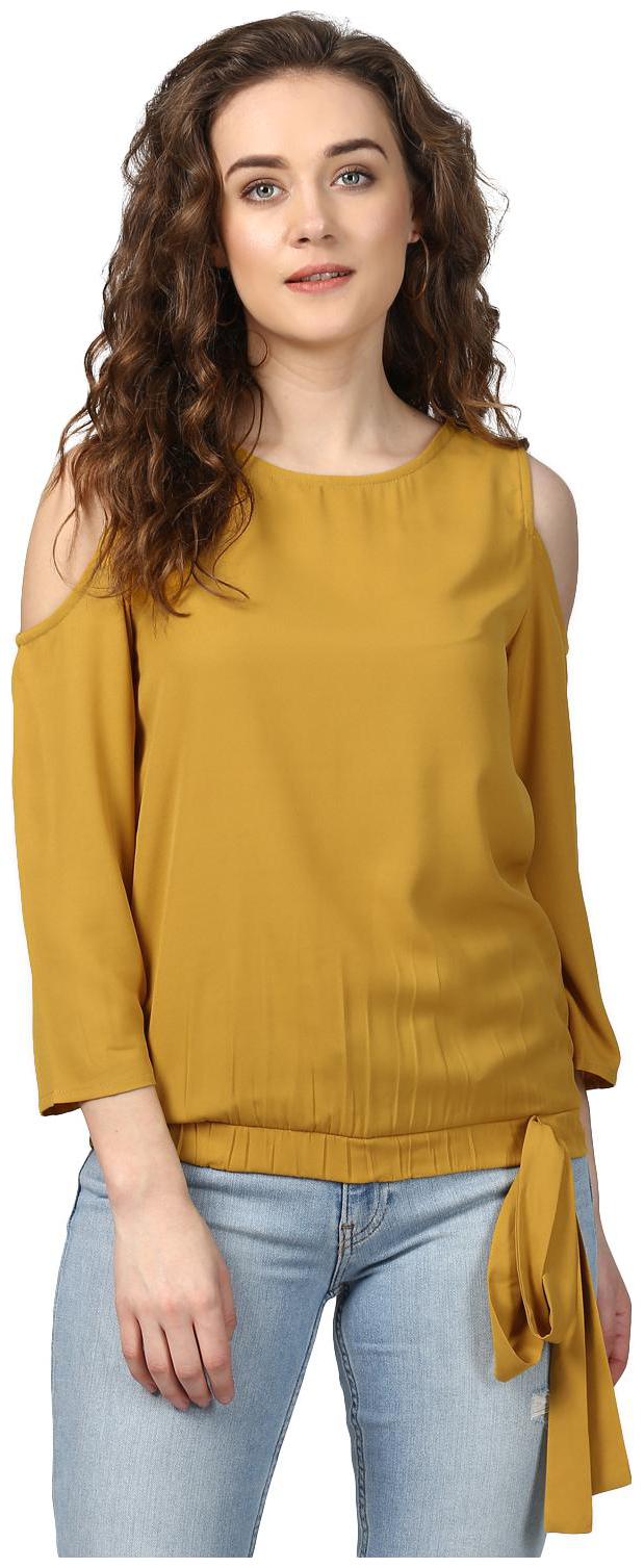 

Harpa Women Solid Regular top - Yellow