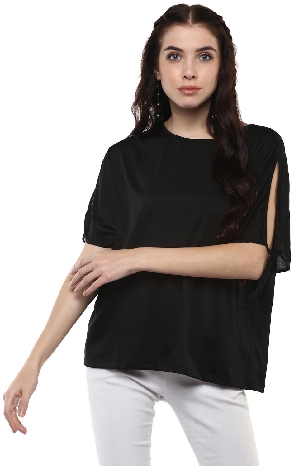 

Harpa Women Solid Regular top - Black