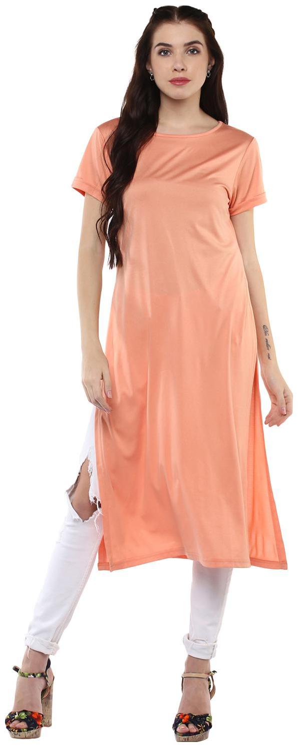 

Harpa Women Solid Regular top - Pink