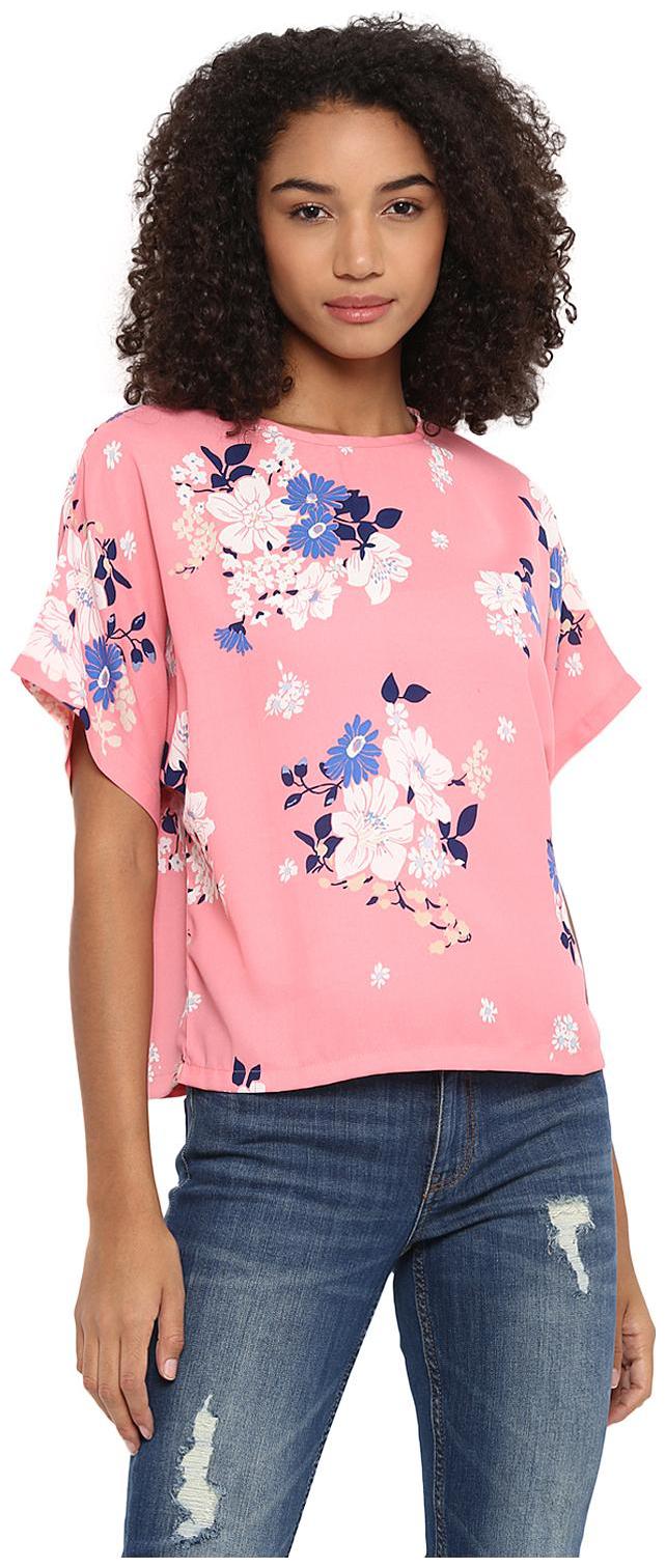 

Harpa Women Floral Regular top - Pink