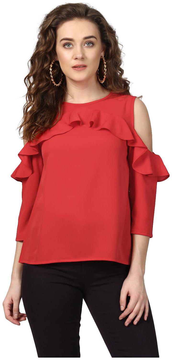 

Harpa Women Solid Regular top - Red