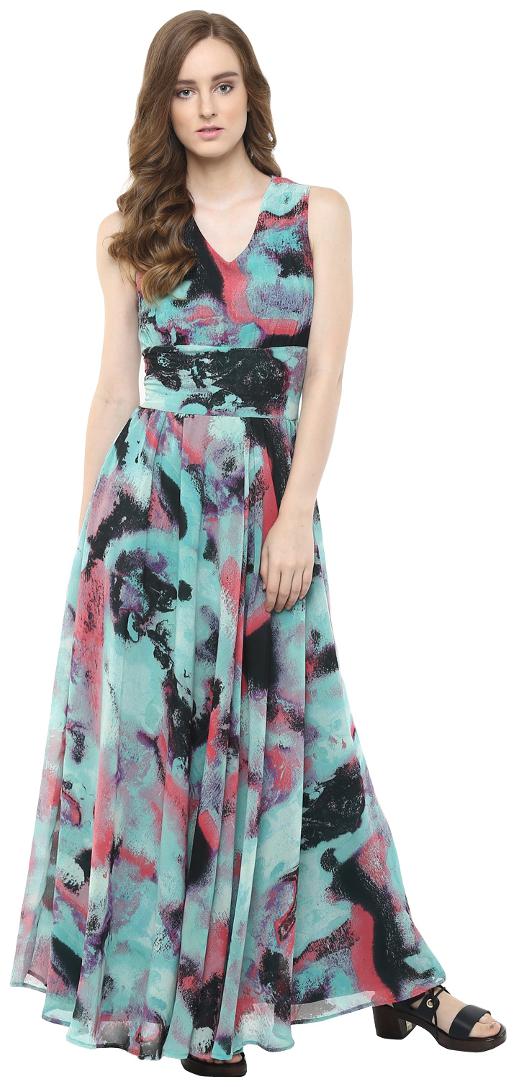 

Harpa Multi Self design Maxi dress