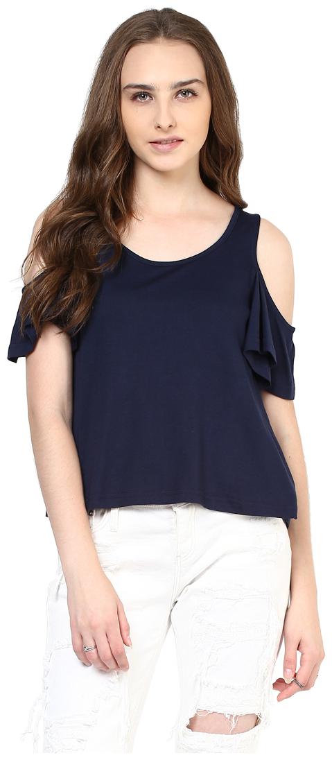 

Harpa Women Solid Regular top - Blue