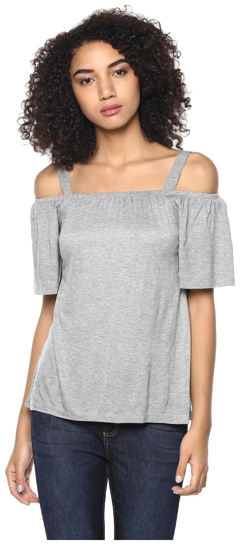 

Harpa Women Solid Regular top - Grey