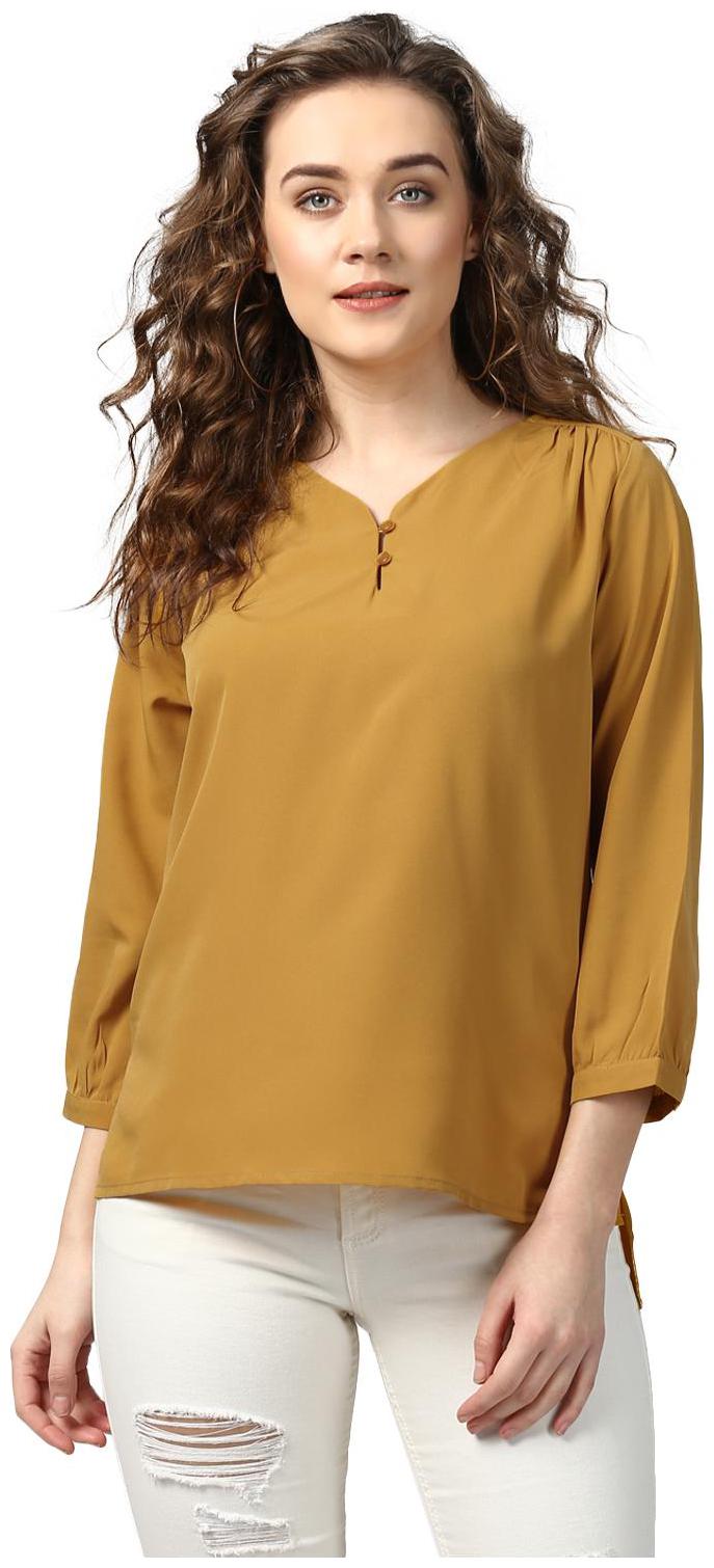 

Harpa Women Solid Regular top - Yellow