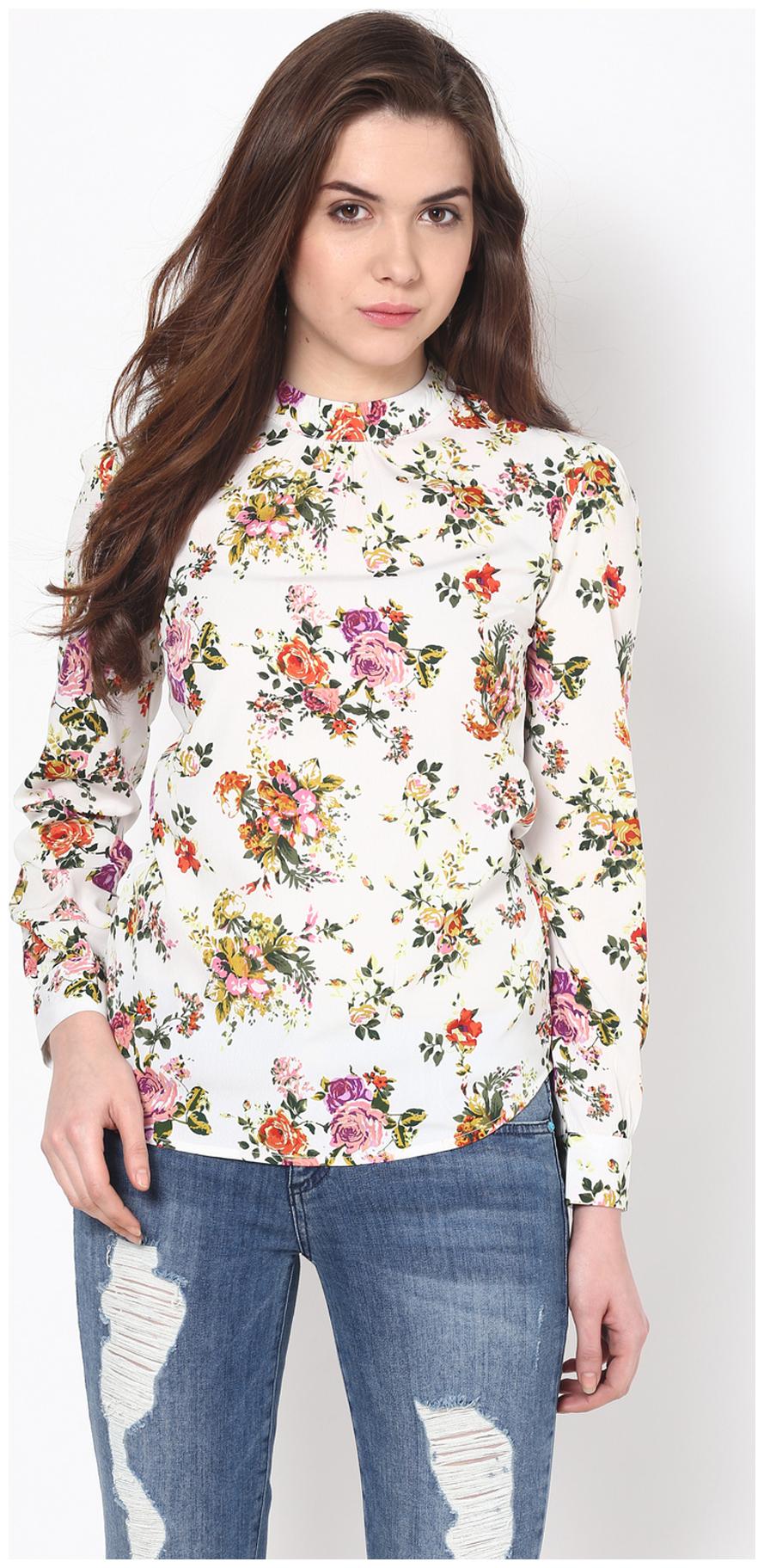 

Harpa Women Floral Regular top - White