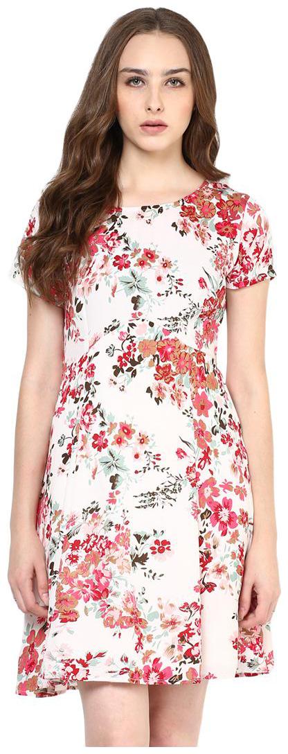 

Harpa White Above Knee Women Casual Dress