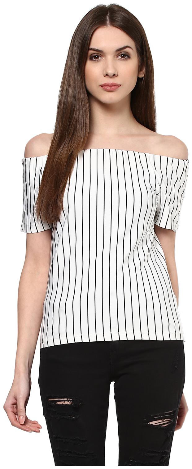 

Harpa Women Striped Regular top - White