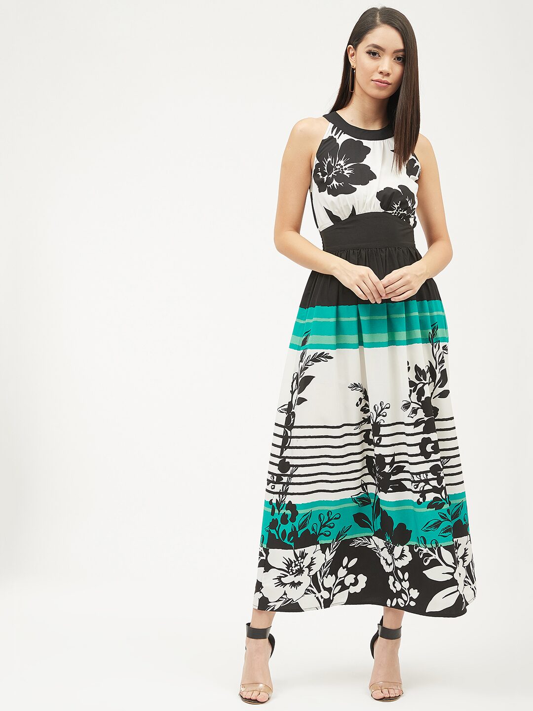 

Harpa Women Polyester Floral Multi A Line Dress