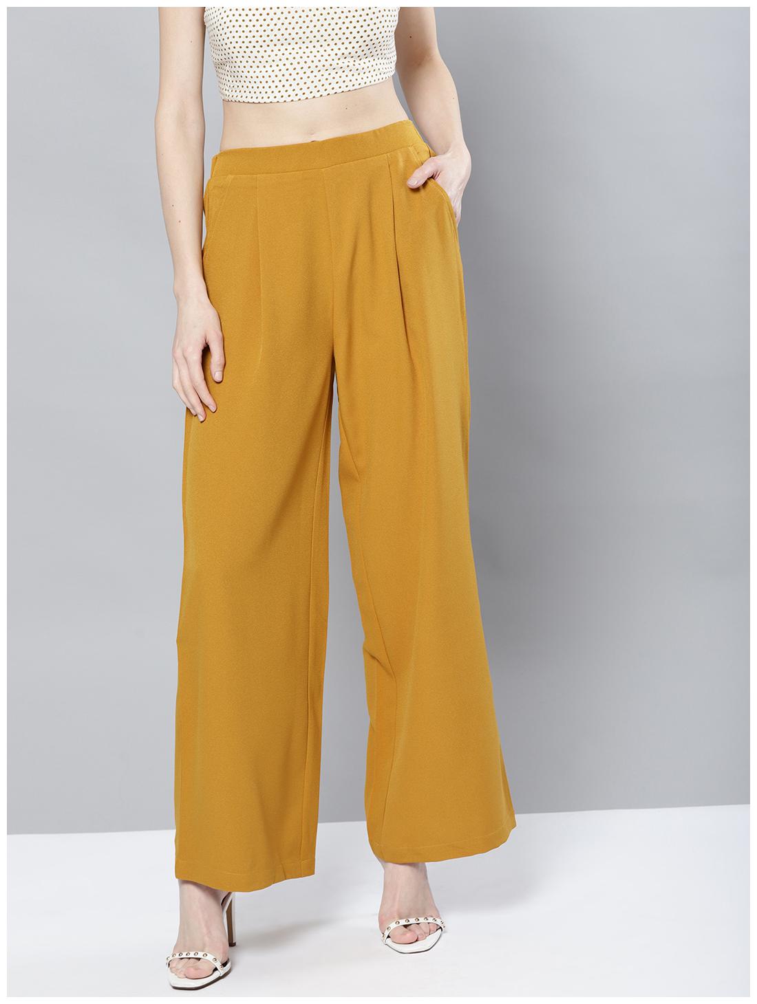 

Harpa Women Yellow Regular fit Regular trousers
