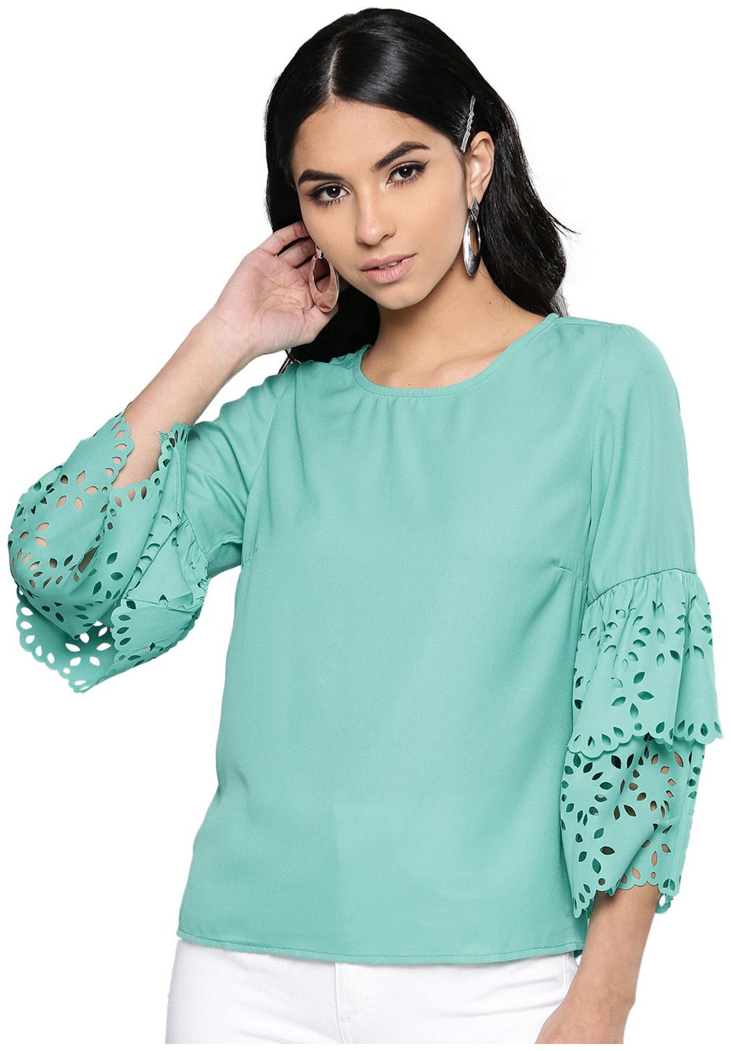 

Harpa Women Solid Regular top - Green
