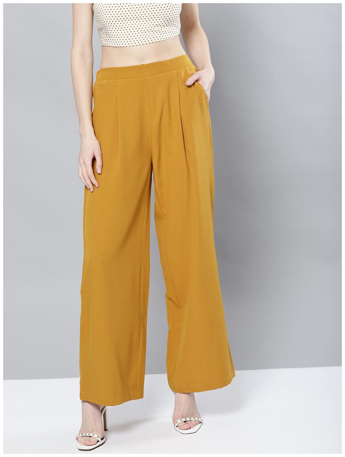 

Harpa Women Yellow Regular fit Regular trousers