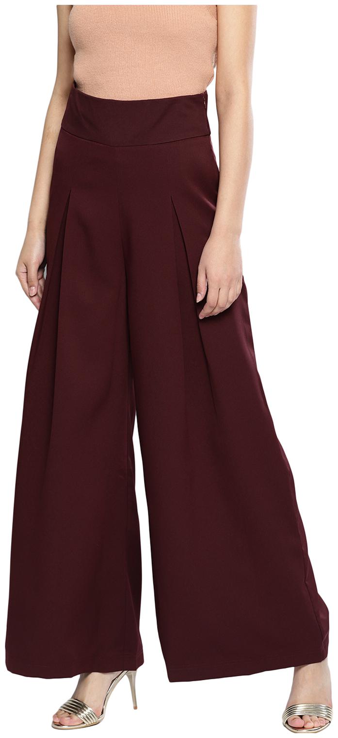 

Harpa Women Maroon Regular fit Regular trousers