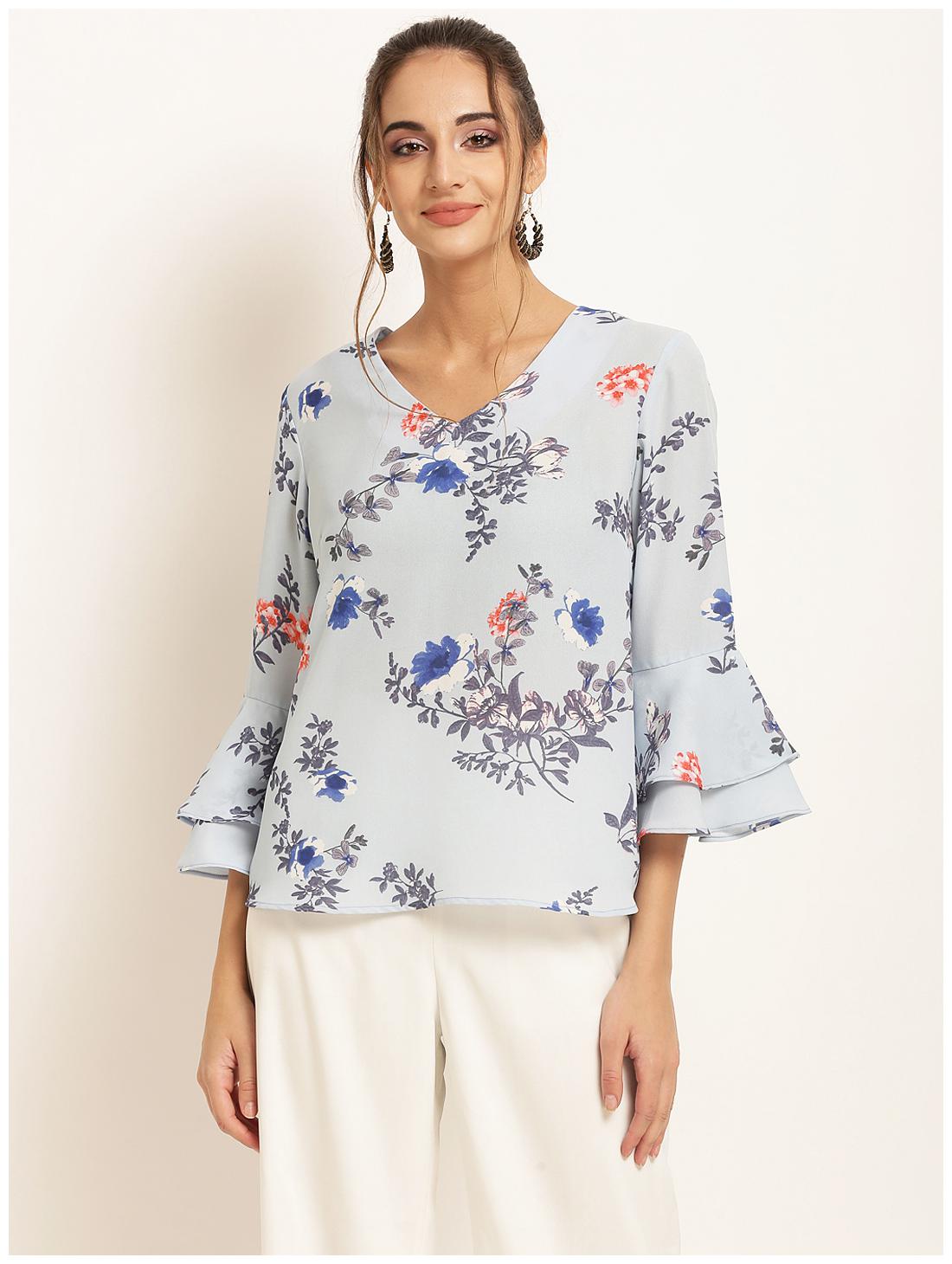 

Harpa Women Floral Regular top - Blue