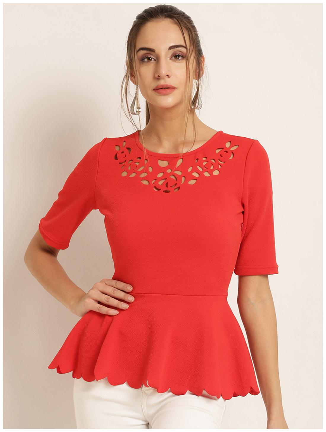 

Harpa Women Solid Regular top - Red