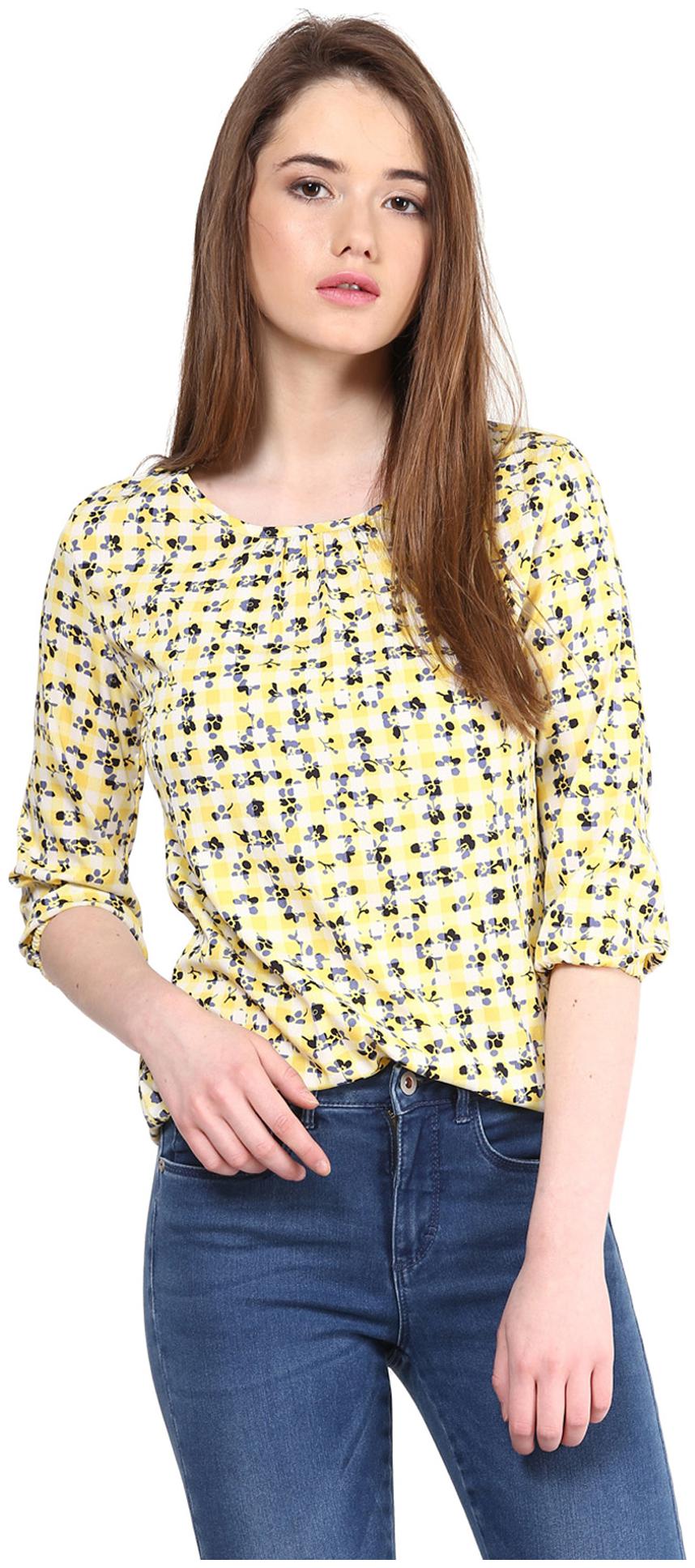 

Harpa Women Floral Regular top - Yellow