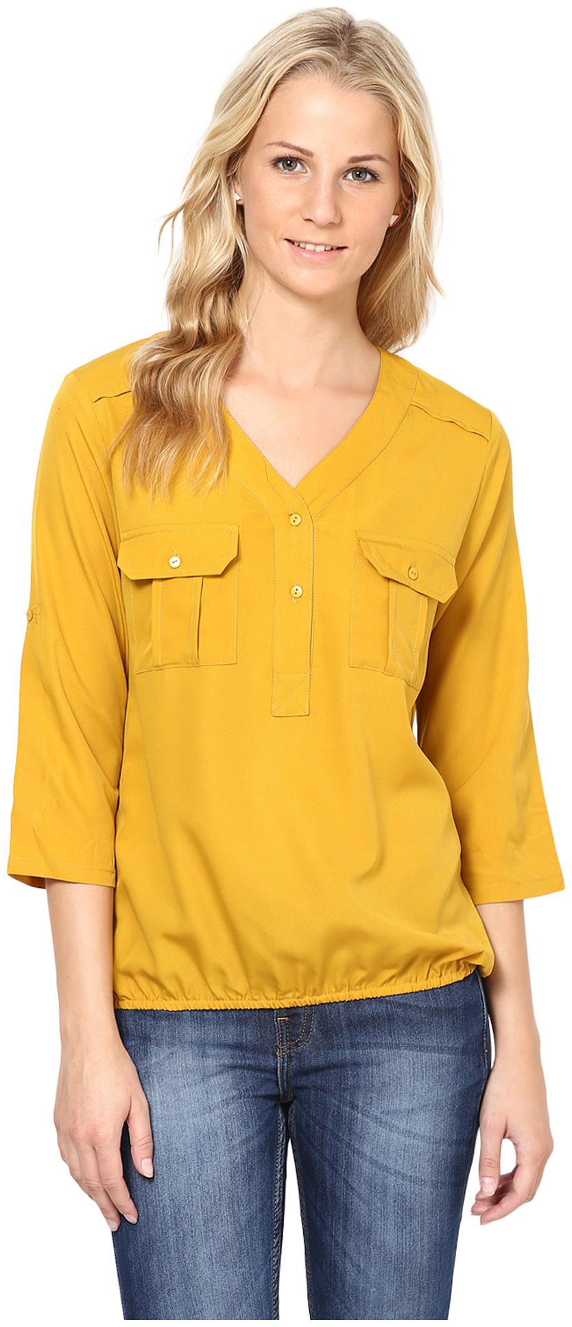 

Harpa Women Solid Regular top - Orange