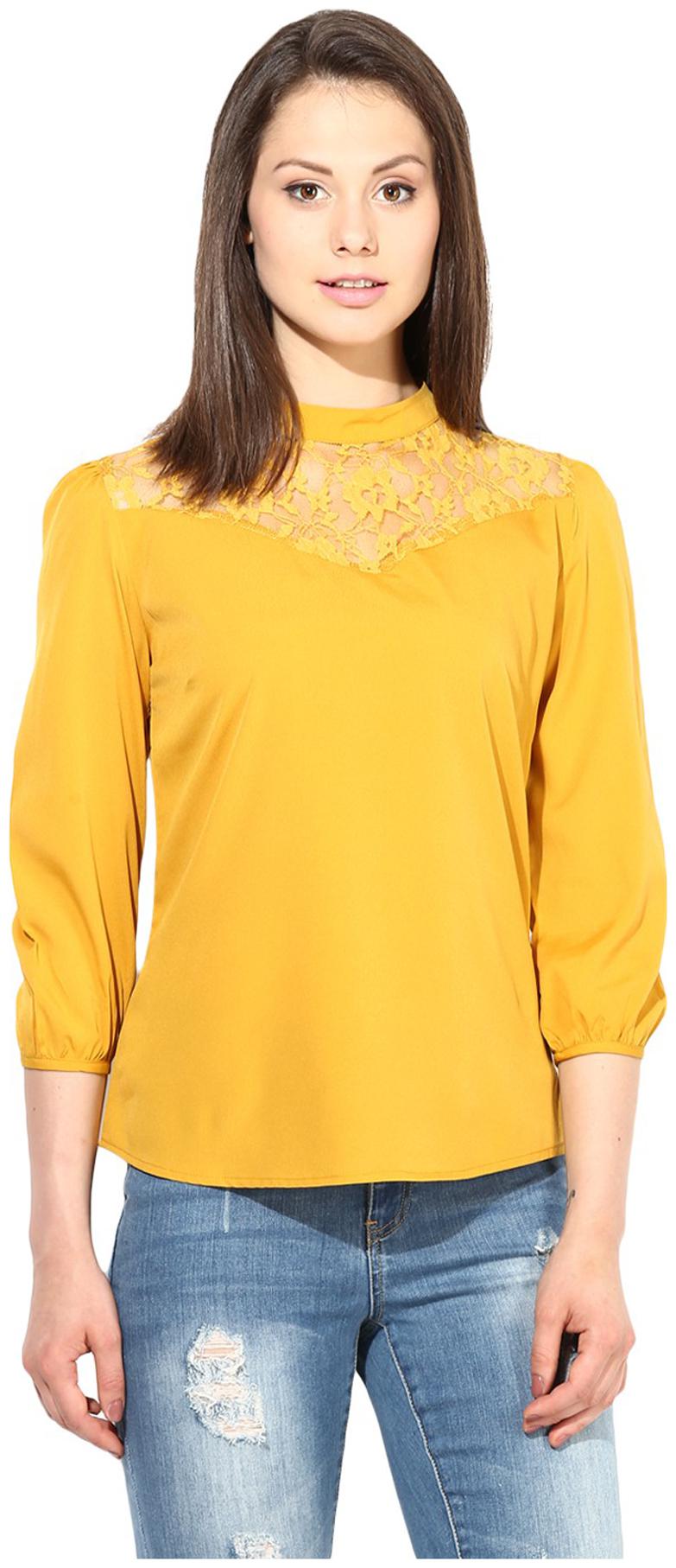 

Harpa Women Solid Regular top - Yellow
