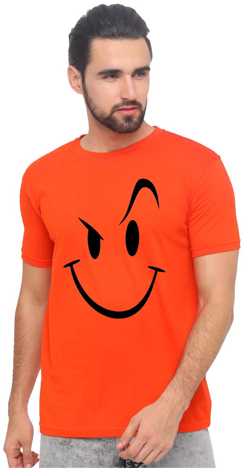 

Harshys Men Orange Regular fit Cotton Round neck T-Shirt - Pack Of 1
