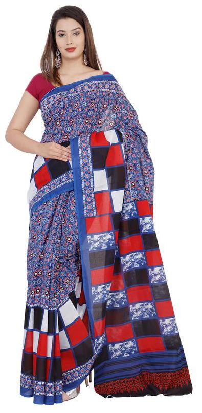 

Harsukhi Cotton Printed Saree Multi