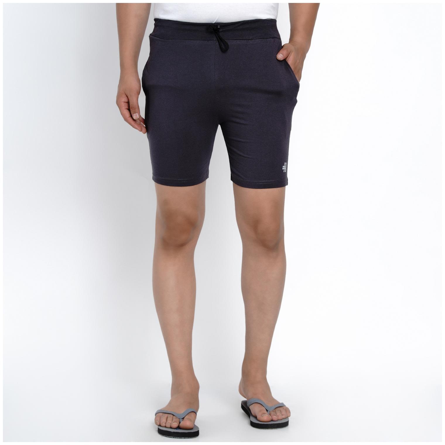 

HASHBEAN Men Grey Regular Fit Regular Shorts