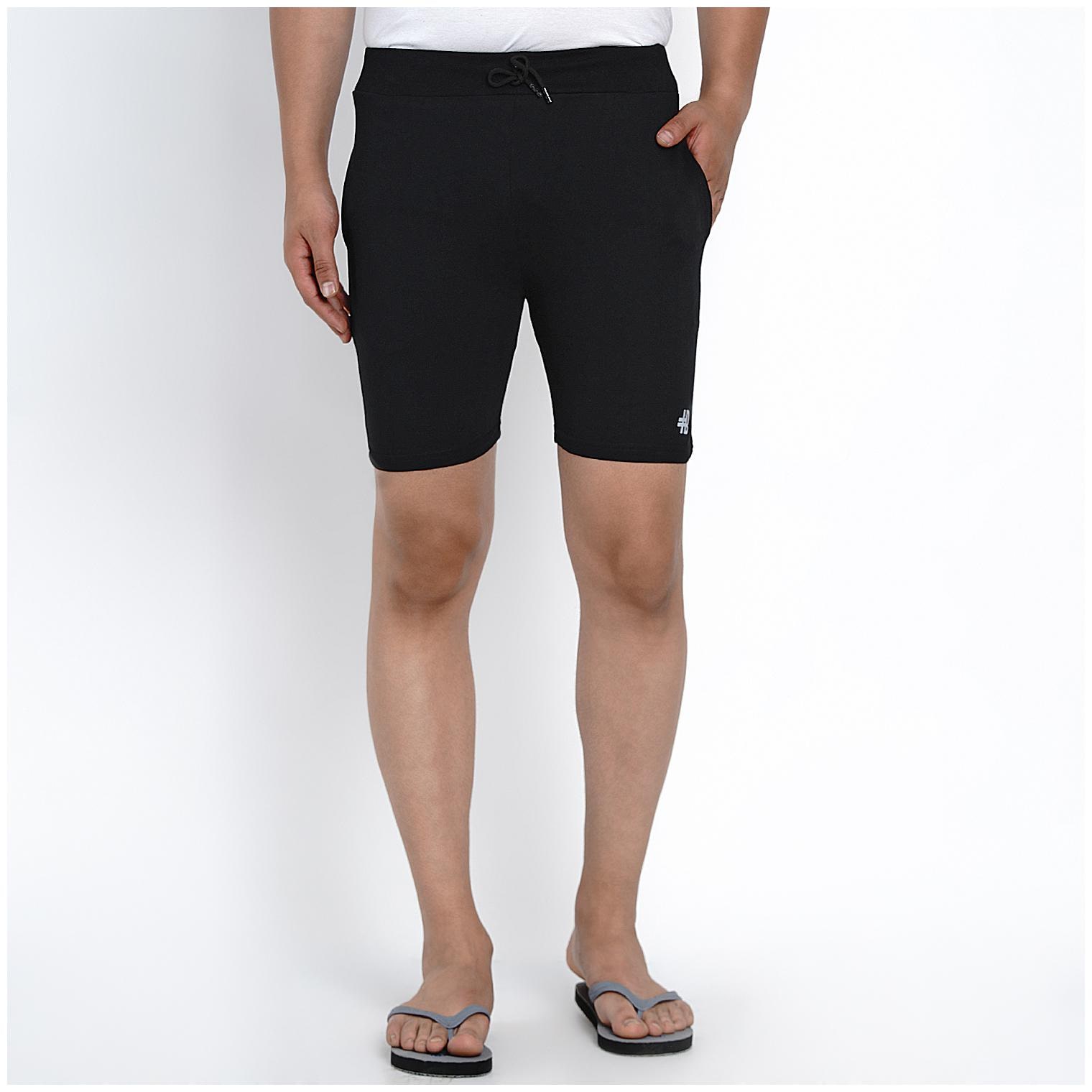 

HASHBEAN Men Black Regular Fit Regular Shorts