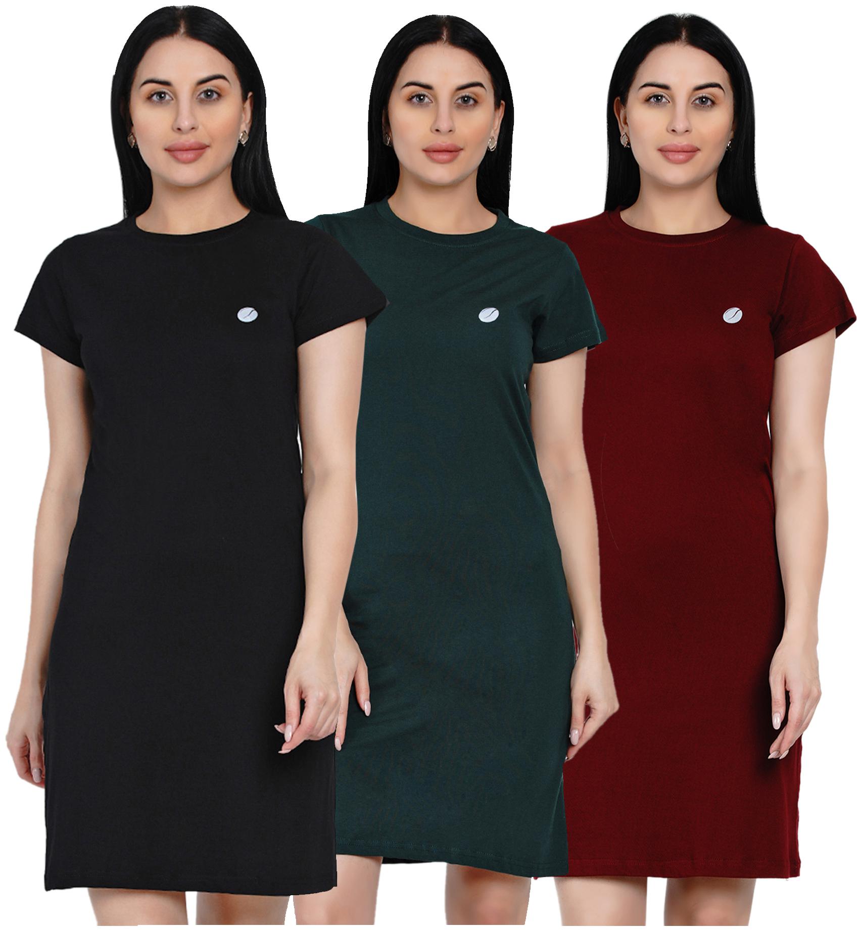 

HASHBEAN Multi Solid T shirt dress