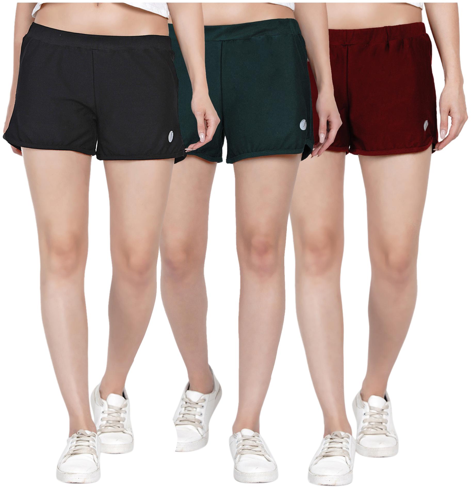 

HASHBEAN Women Solid Regular shorts - Multi