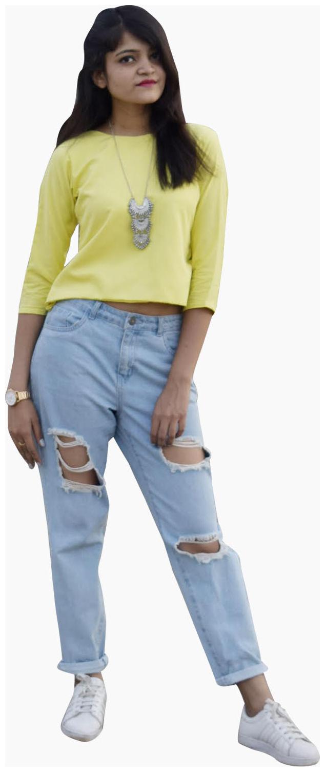 

Rajkumari dress up like a princess Women Solid Regular top - Yellow
