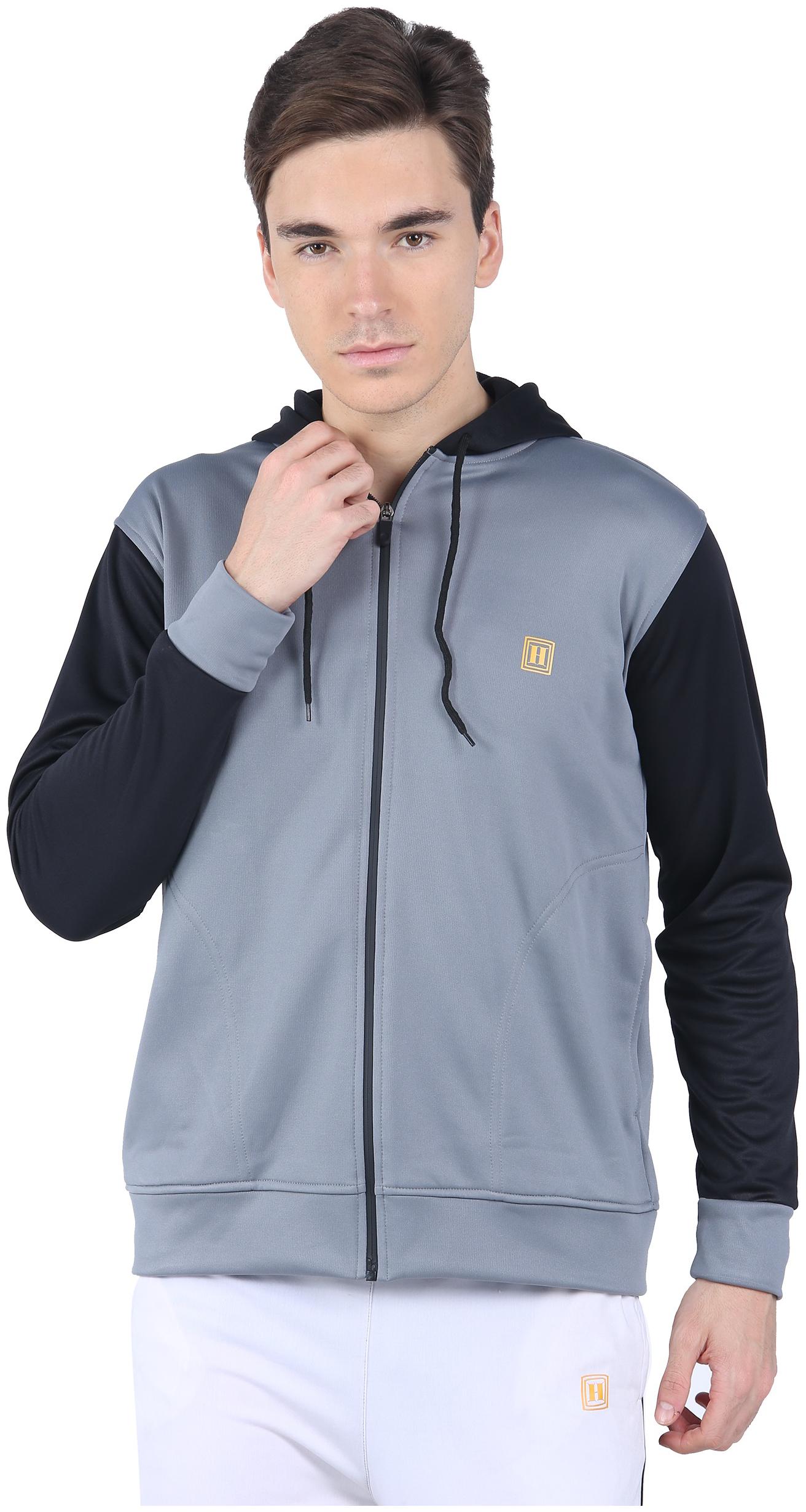 

Headzup Full Sleeve Black-Grey Mens Hooded Sweatshirts