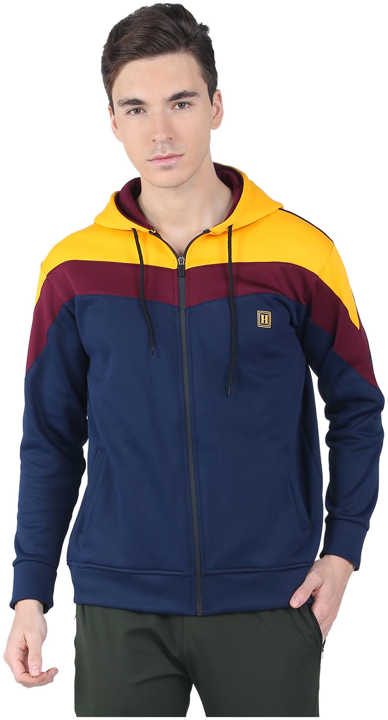 

Headzup Full Sleeve Yellow-Navy Mens Hooded Sweatshirts