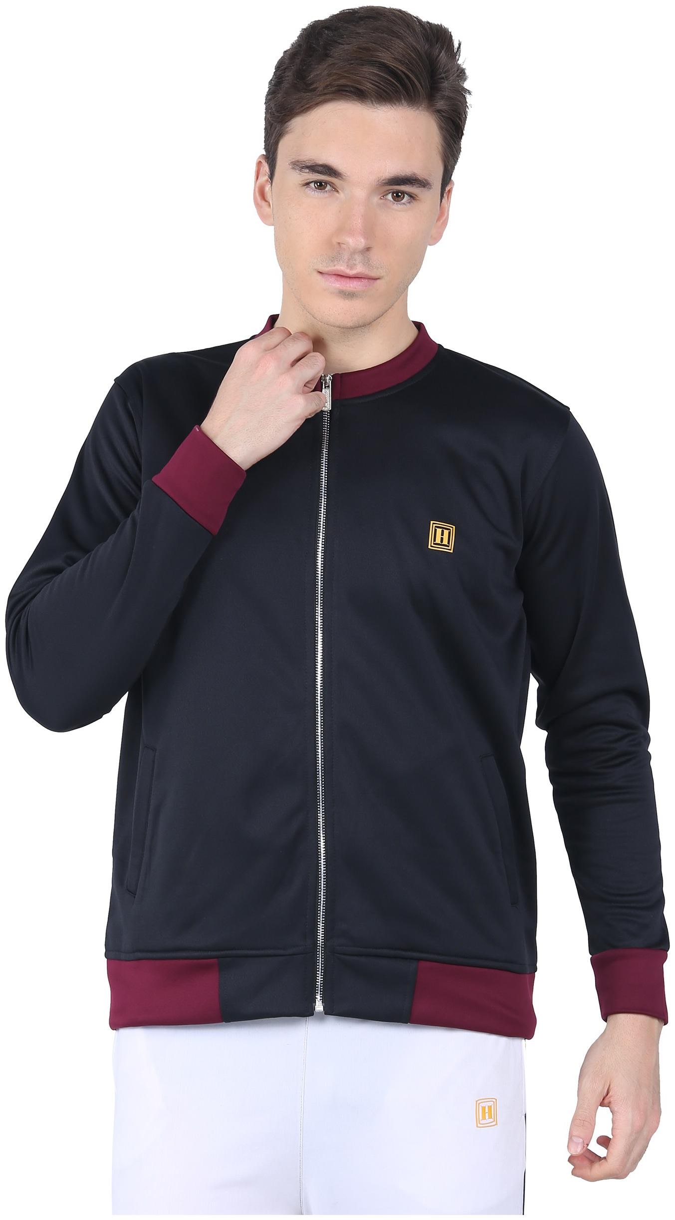 

Headzup Full Sleeve Black-Maroon Mens Hooded Sweatshirts