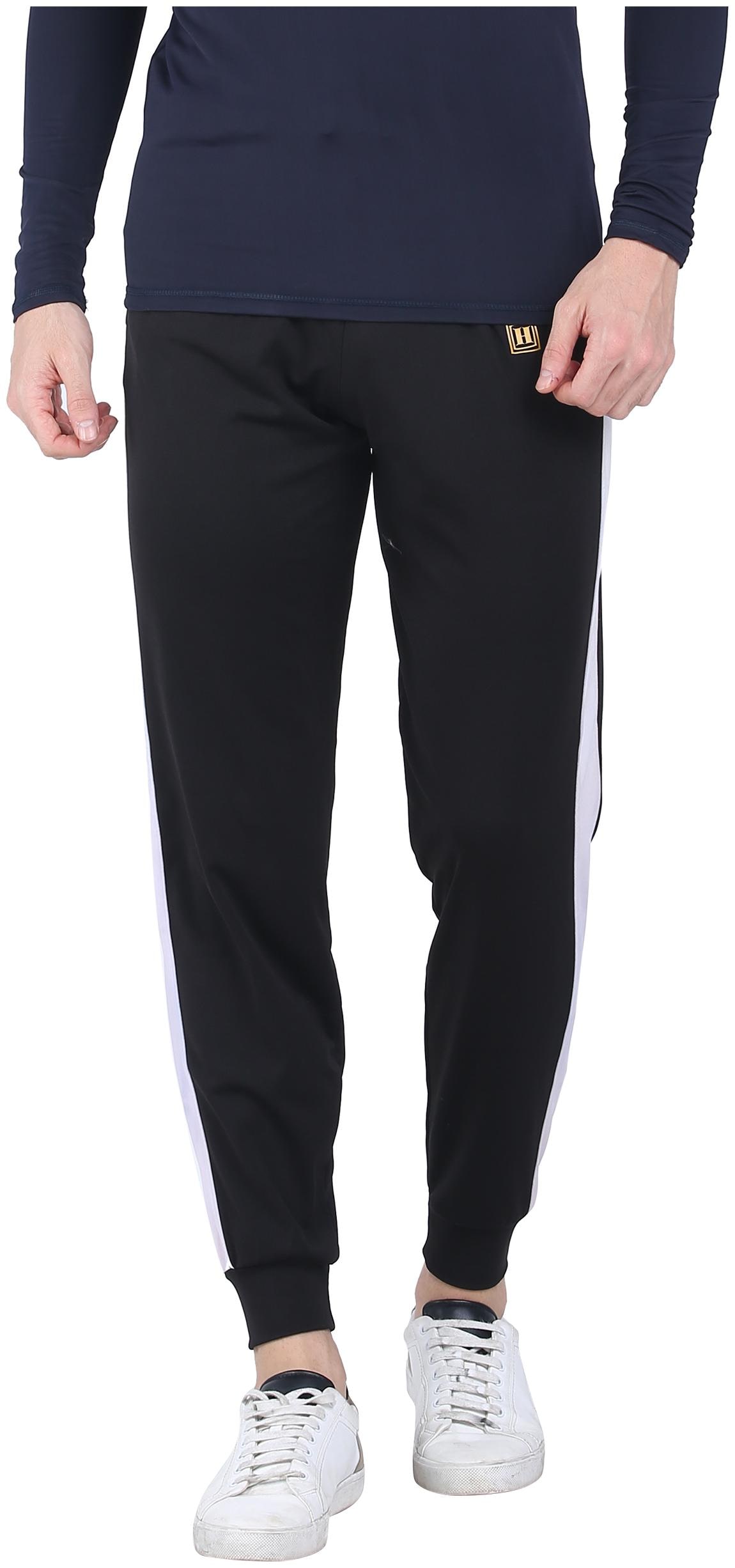 

Headzup Solid Polyester Track Pant For Men Color Black