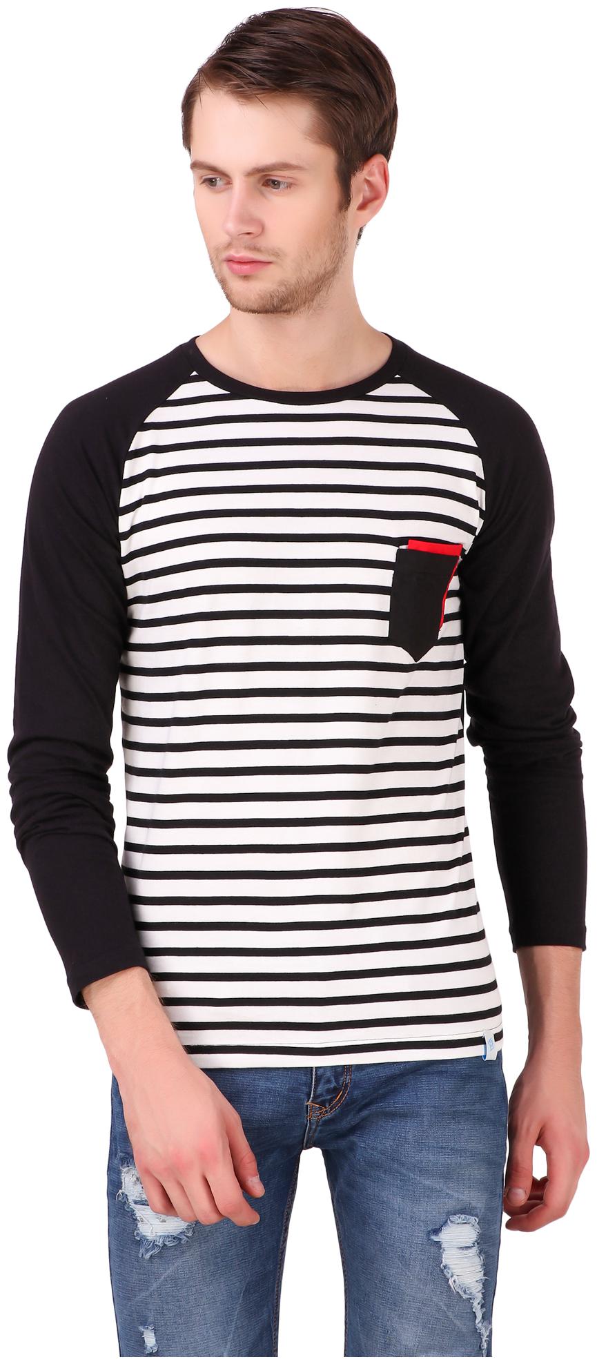 

Heart Rulers Men s Stripe Round NackT-shirt