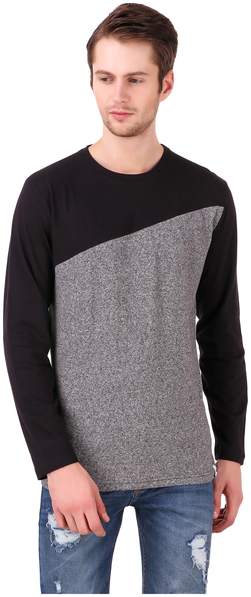 

Heart Rulers Men s Round Neck Black Grey T-shirt
