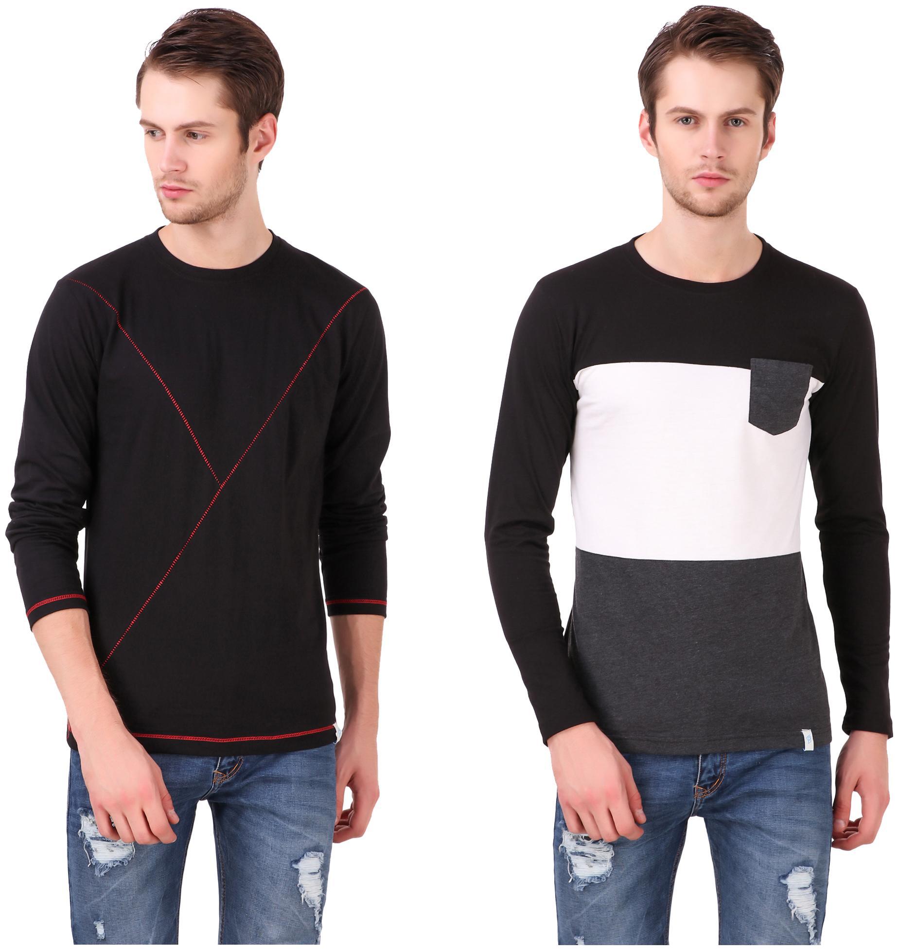 

Heart Rulers Mens Full Sleeve T-shirts Pack of two