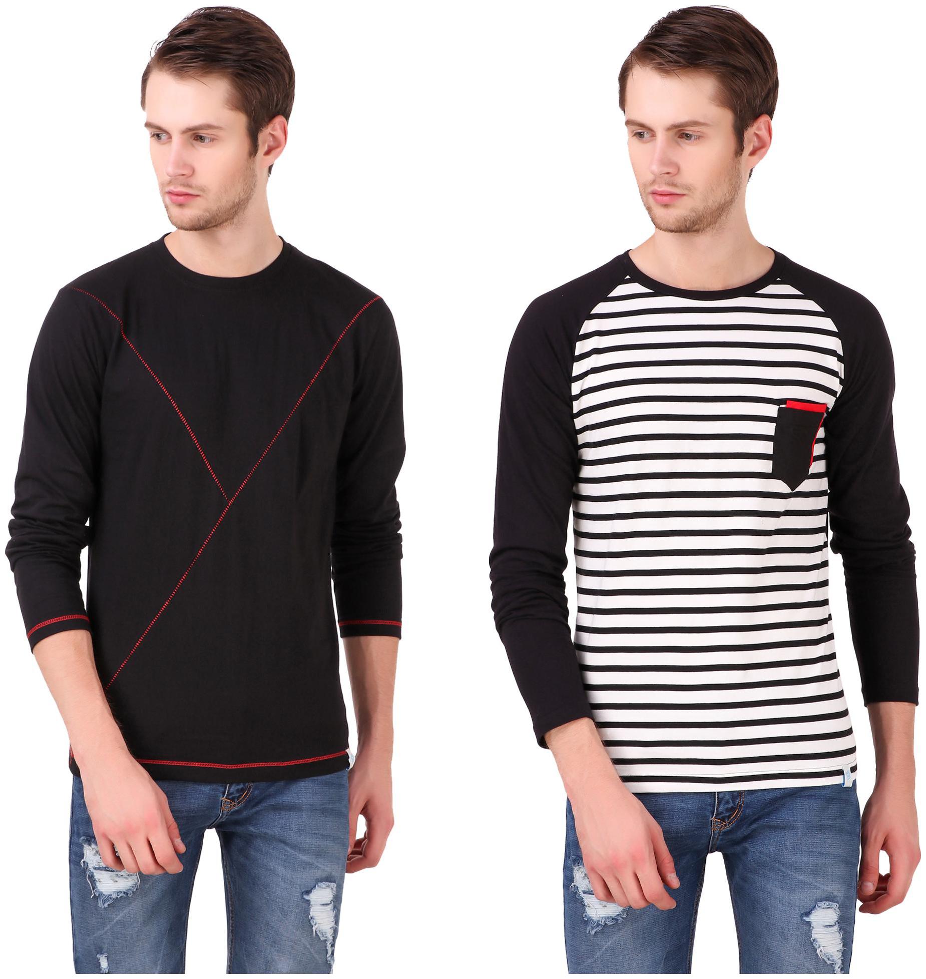 

Heart Rulers Mens Full Sleeve T-shirts Pack of two