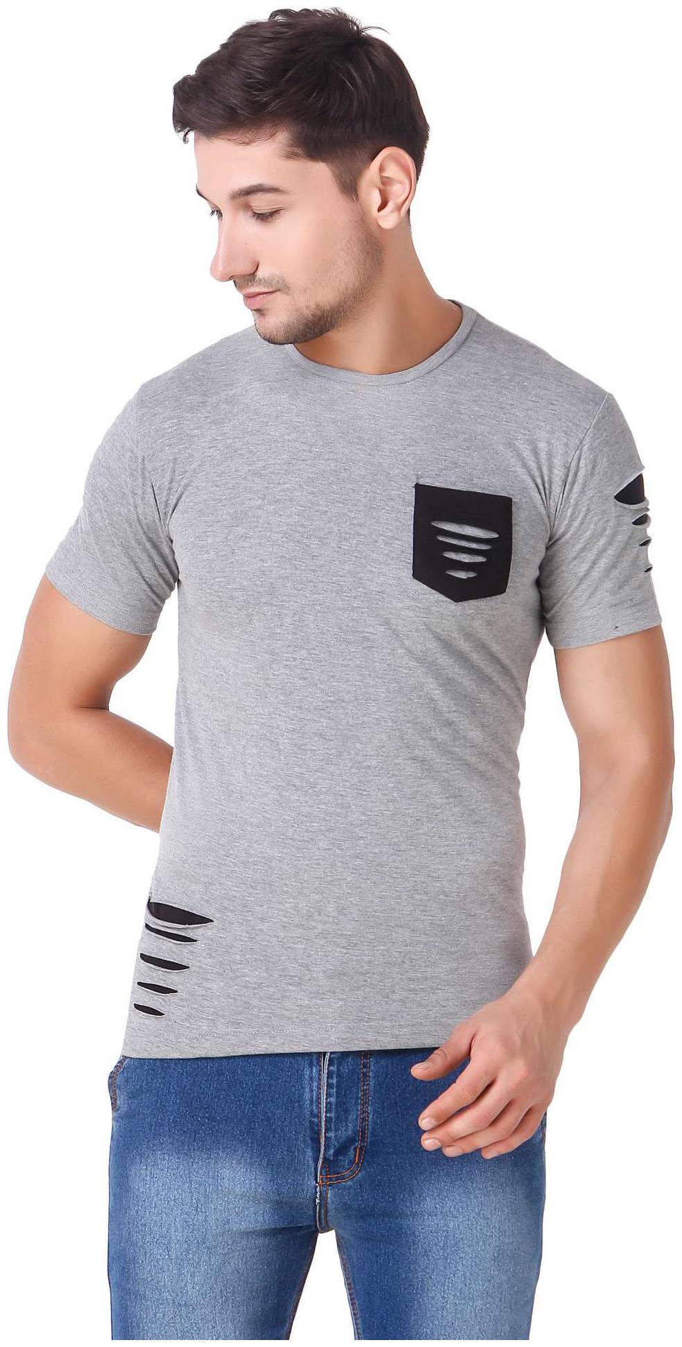 

Heart Rulers Men s Half sleeve Grey Color T-shirts