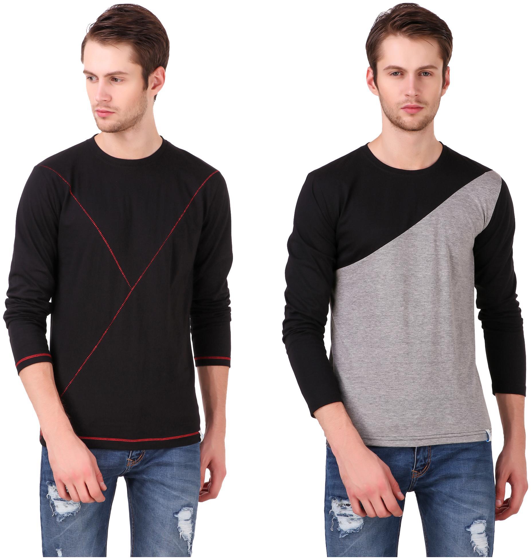 

Heart Rulers Mens Full Sleeve T-shirts Pack of two