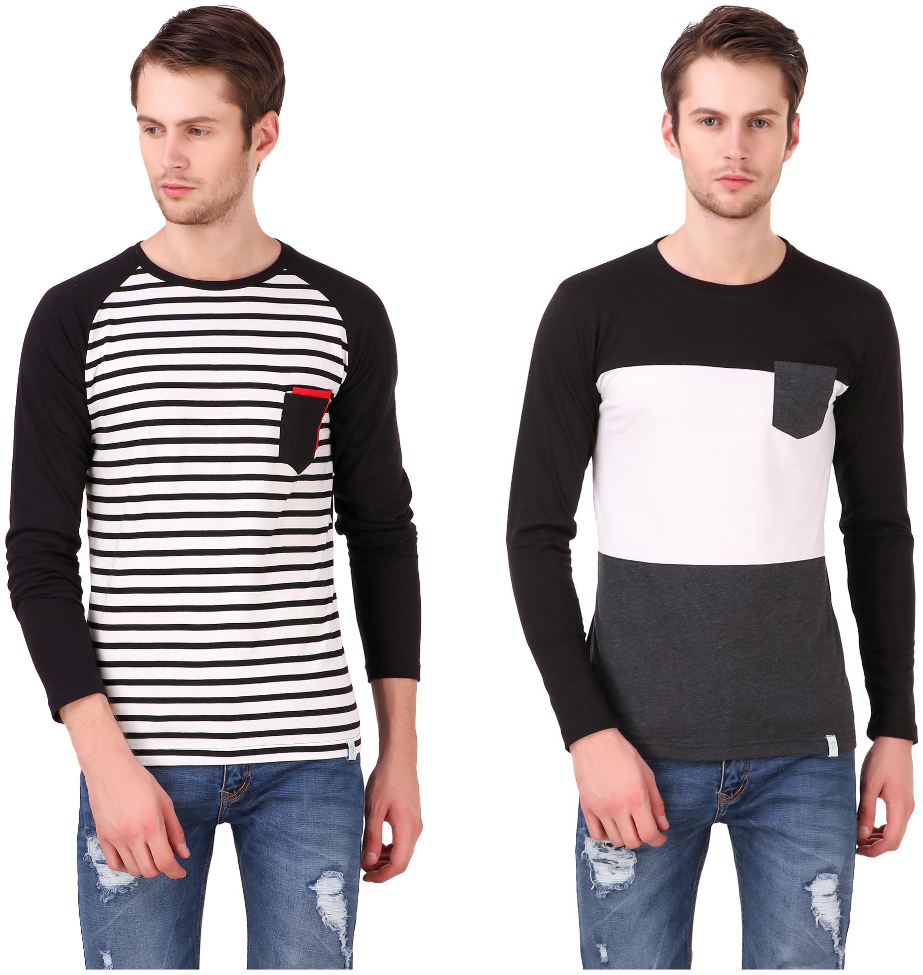 

Heart Rulers Mens Full Sleeve T-shirts Pack of two