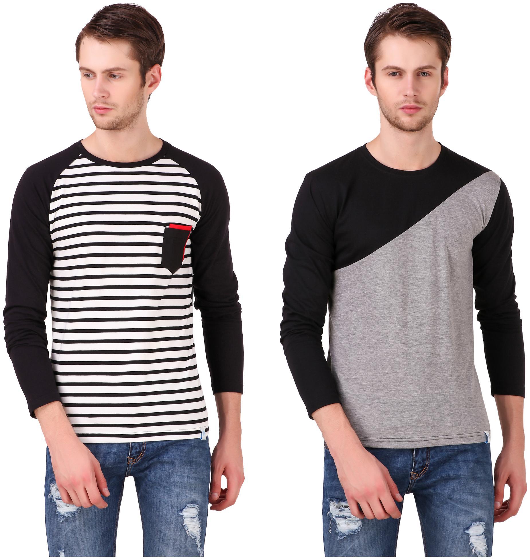 

Heart Rulers Mens Full Sleeve T-shirts Pack of two