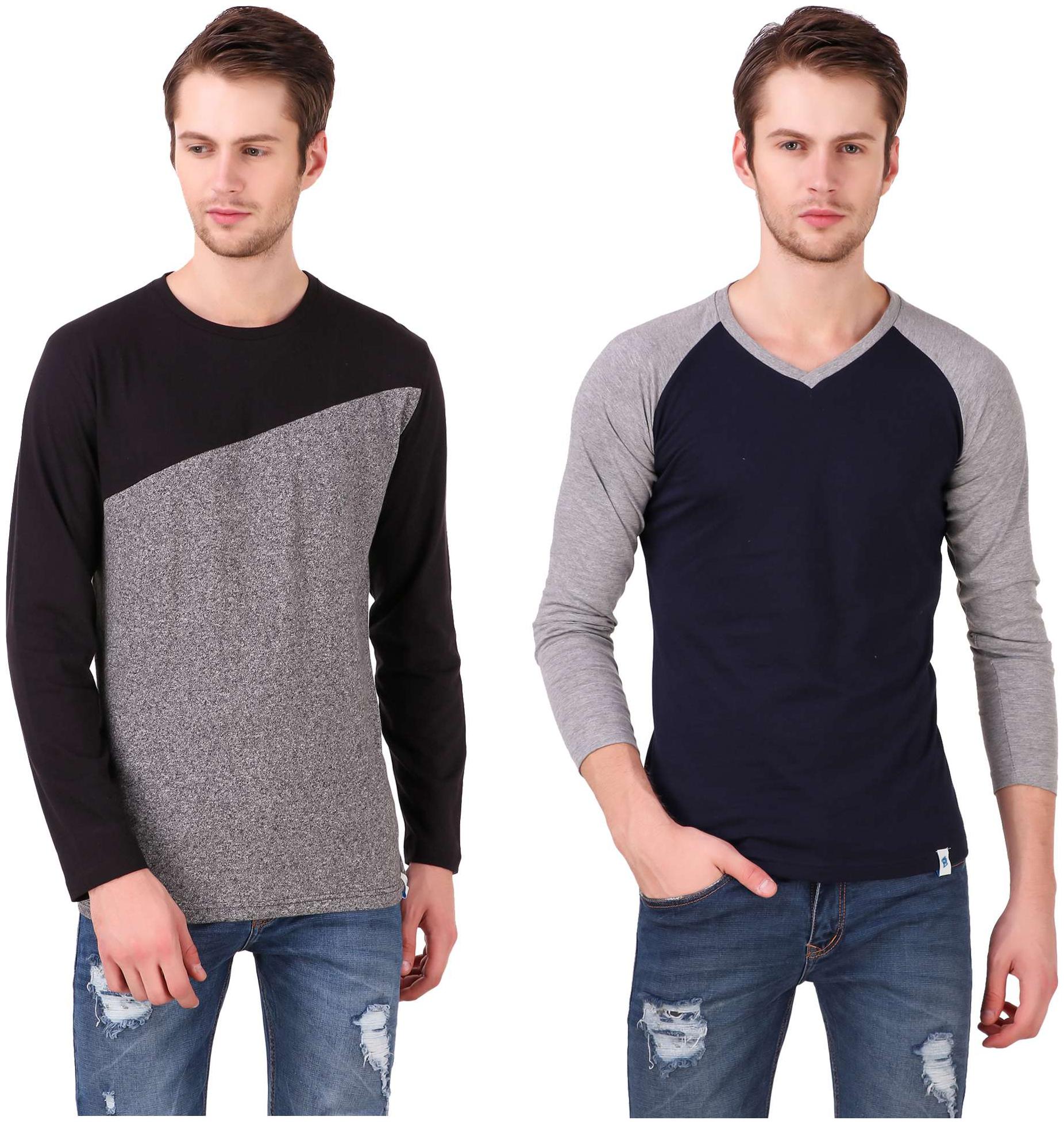 

Heart Rulers Mens Full Sleeve T-shirts Pack of two
