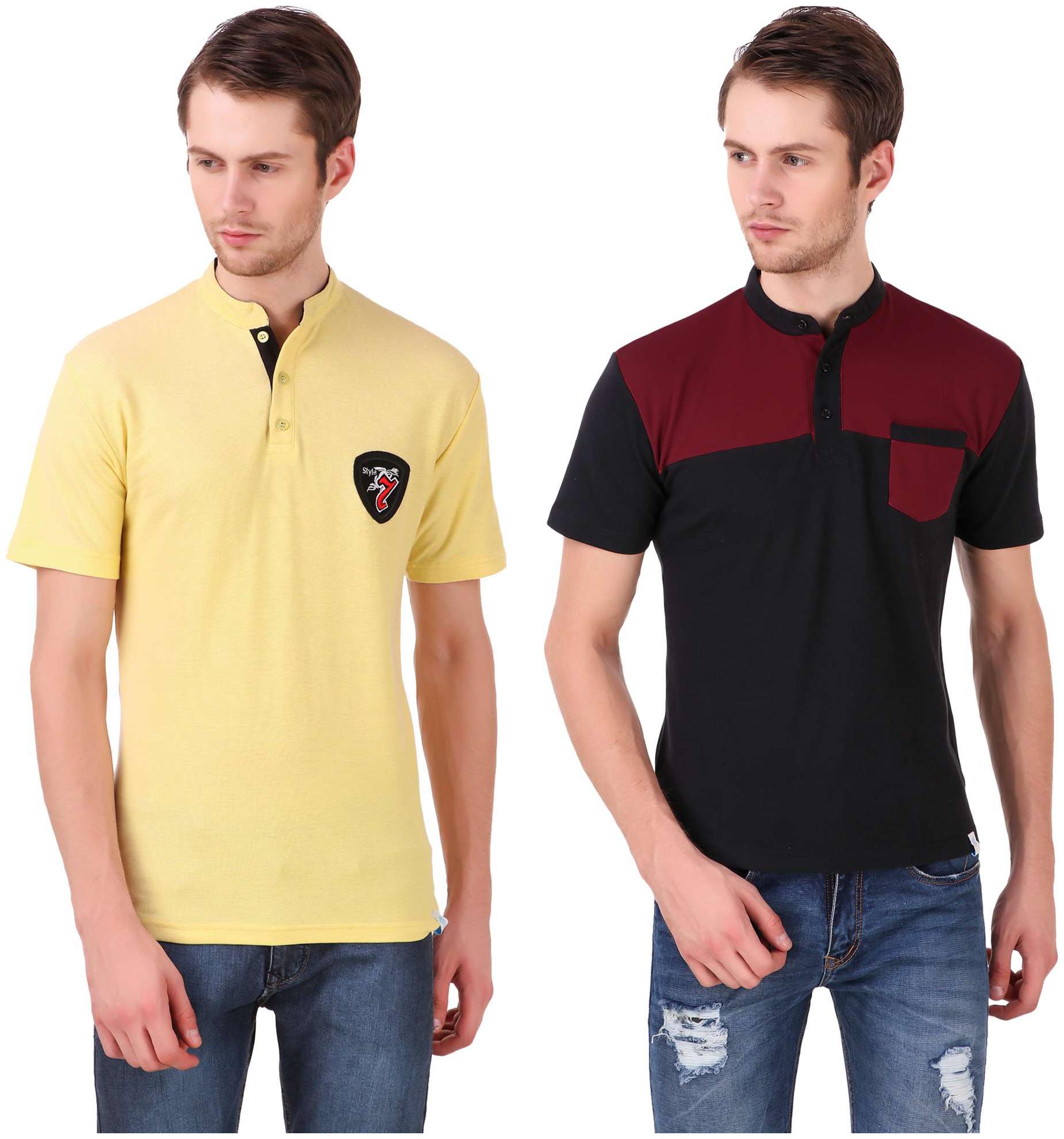 

Heart Rulers Mens Half Sleeve T-shirts Pack of two