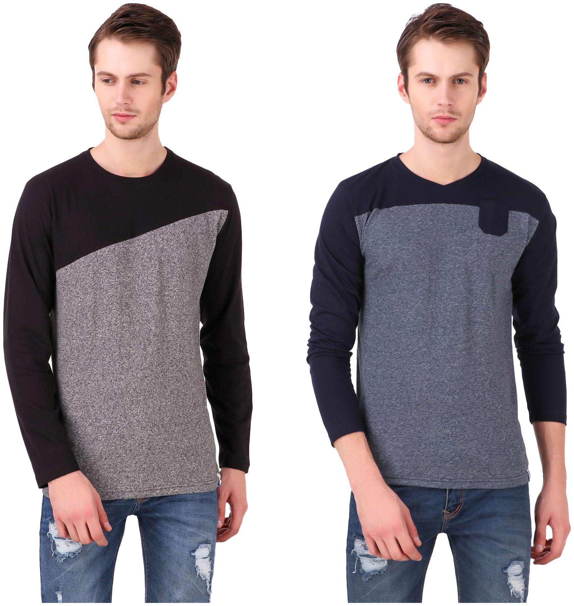 

Heart Rulers Mens Full Sleeve T-shirts Pack of two