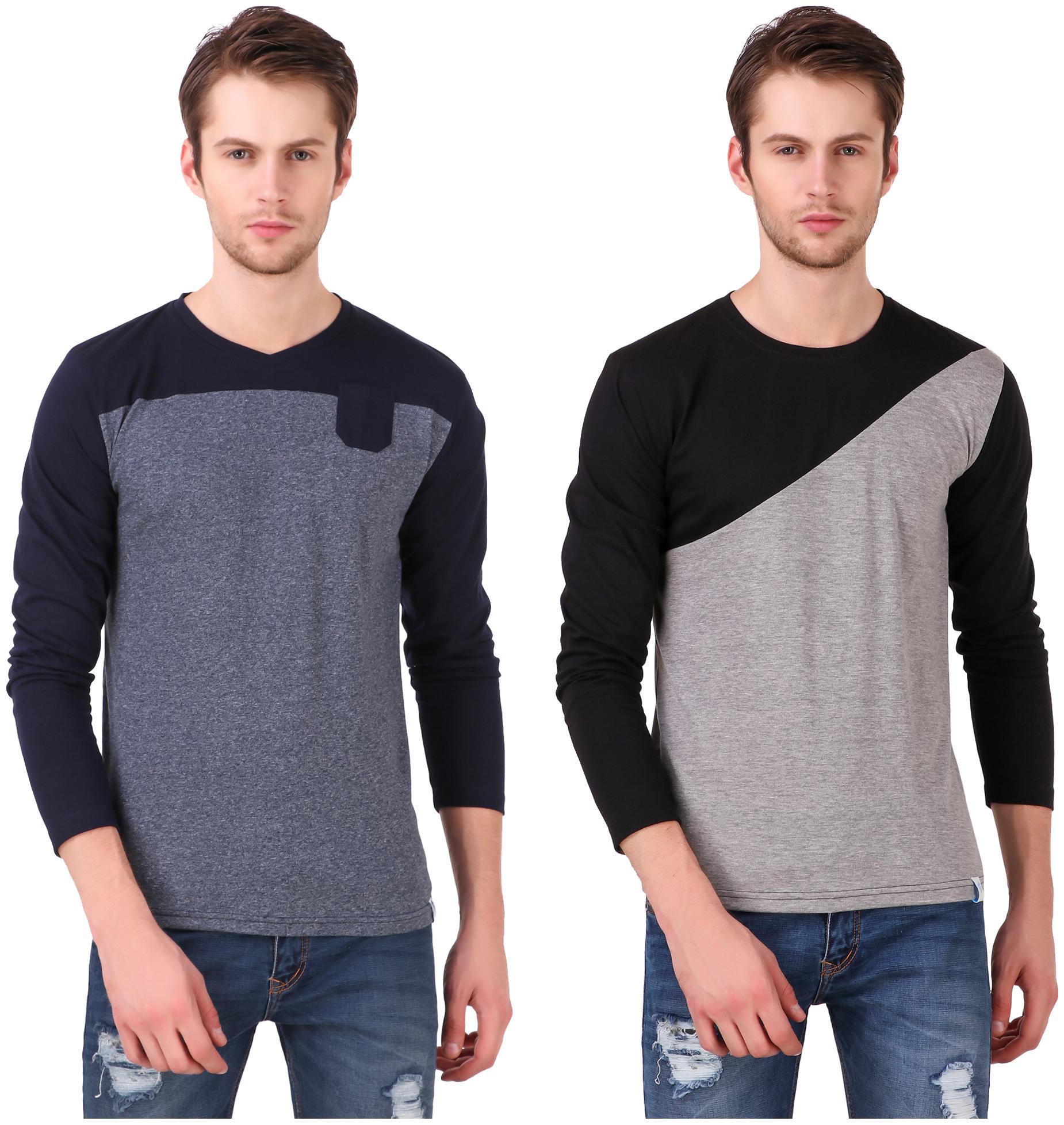 

Heart Rulers Mens Full Sleeve T-shirts Pack of two