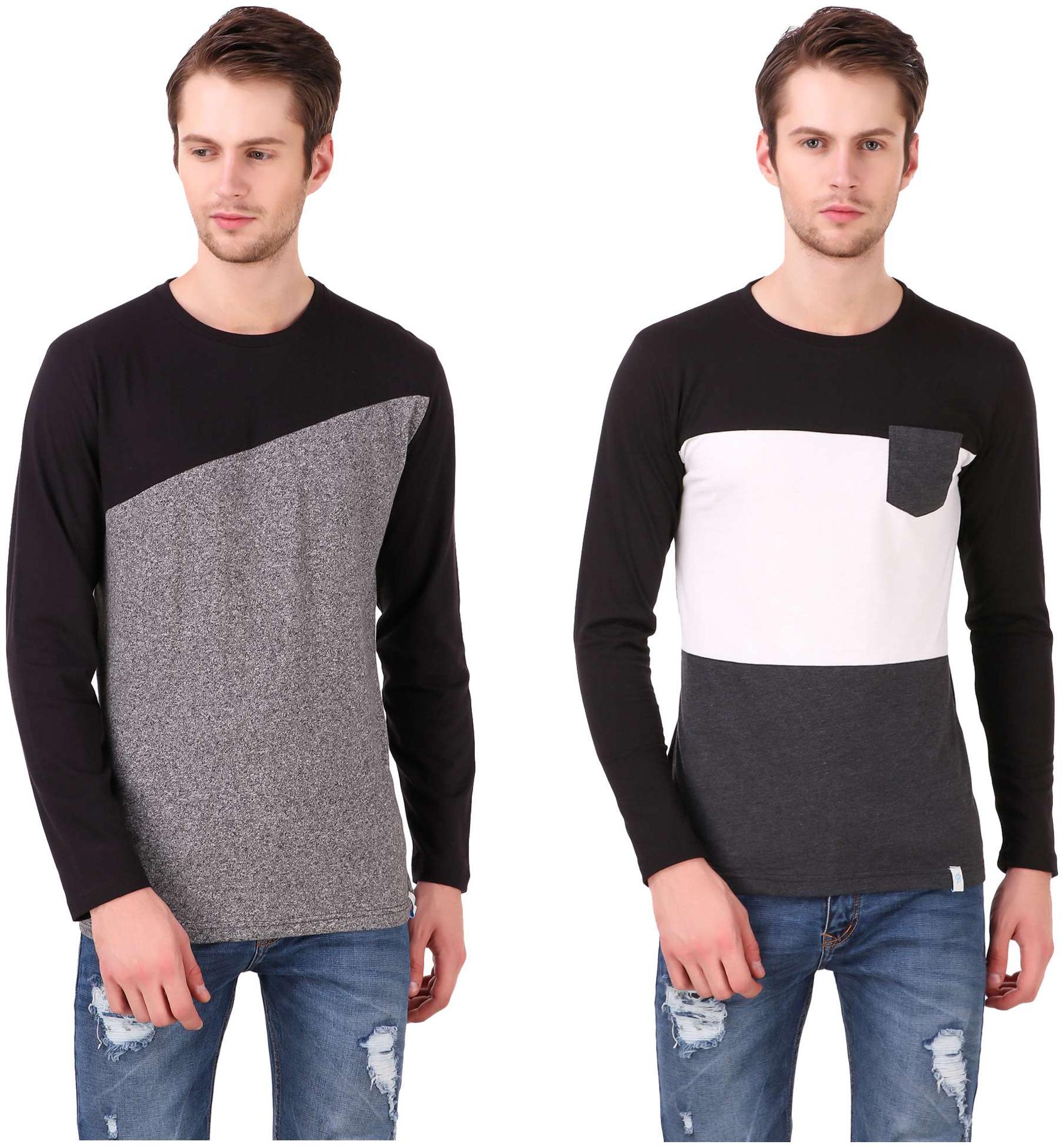 

Heart Rulers Mens Full Sleeve T-shirts Pack of two